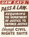 (CIVIL RIGHTS.)--KING, MARTIN LUTHER, JR. UAW Supports Freedom March * First Class Citizens can Vote D.C. Wants Home Rule * No U.S. Dou